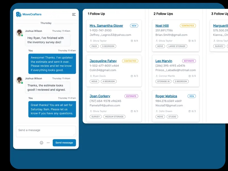 dashboard for communication and coordination